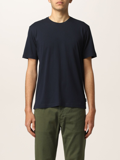 Shop Aspesi Cotton T-shirt In Blue