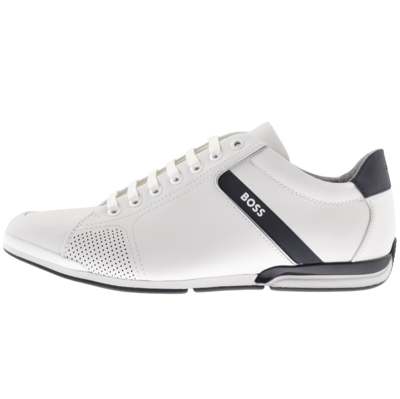 Shop Boss Athleisure Boss Saturn Lowp Lux 4 Trainers White