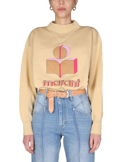 Shop Isabel Marant Étoile "moby" Sweatshirt In Yellow