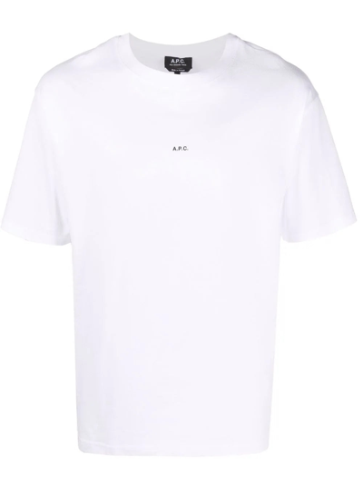 Shop Apc A.p.c. T-shirts In Blanc