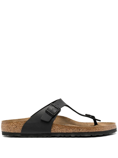 Shop Birkenstock Slides And Thong In Black