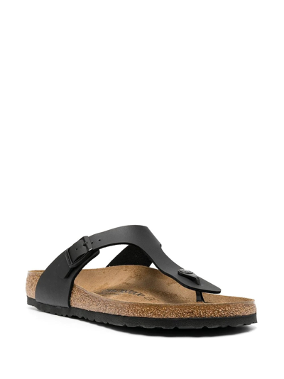 Shop Birkenstock Slides And Thong In Black