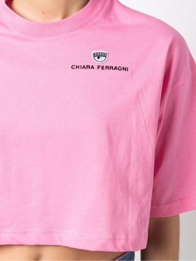Shop Chiara Ferragni T-shirts In Sachet Pink
