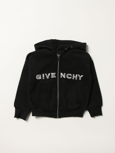 Shop Givenchy Cotton Sweatshirt With 4g Logo In Black