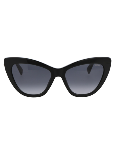 Shop Moschino Eyewear Mos122/s Sunglasses In 8079o Black