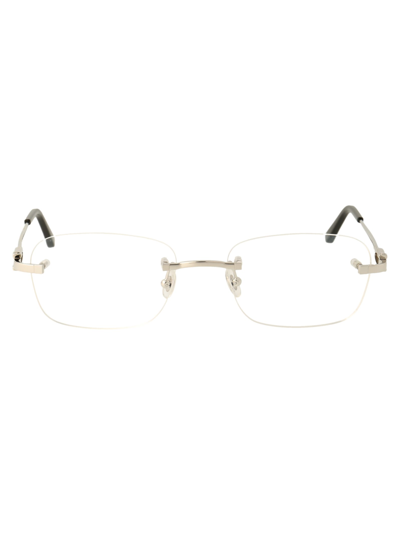 Shop Cartier Ct0290o Glasses In 004 Silver Silver Transparent