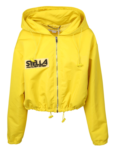 Shop Stella Mccartney Hooded Jacket In Yellow