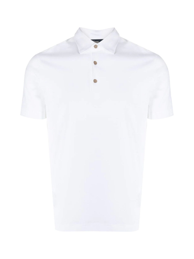 Shop Herno Polo Jersey Crepe In White