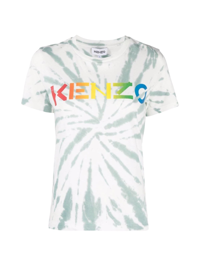 Shop Kenzo Logo Classic T-shirt In A Menthe