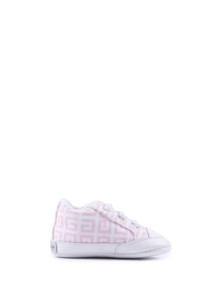 Shop Givenchy Leather Sneakers In Rose