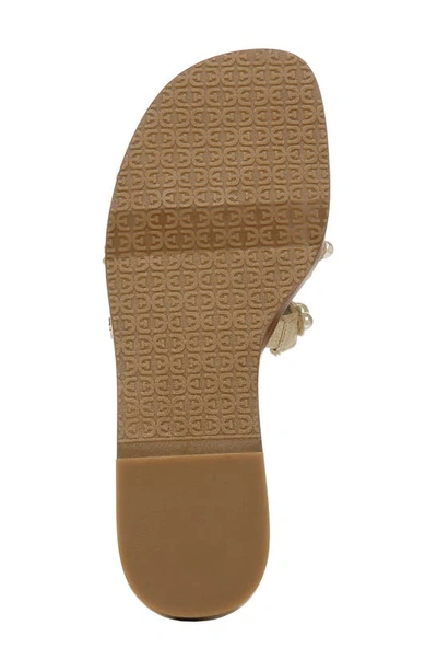 Shop Sam Edelman Bay Imitation Pearl Cutout Slide Sandal In Summer Sand