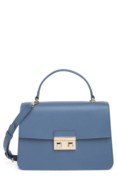 Furla Bella Leather Satchel In Blu Denim | ModeSens