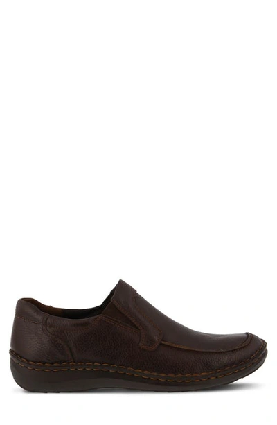 Spring Step Niccolo Moc Toe Loafer In Brown