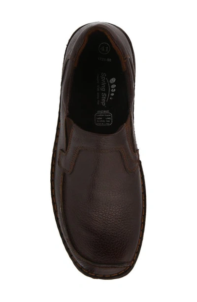 Spring Step Niccolo Moc Toe Loafer In Brown