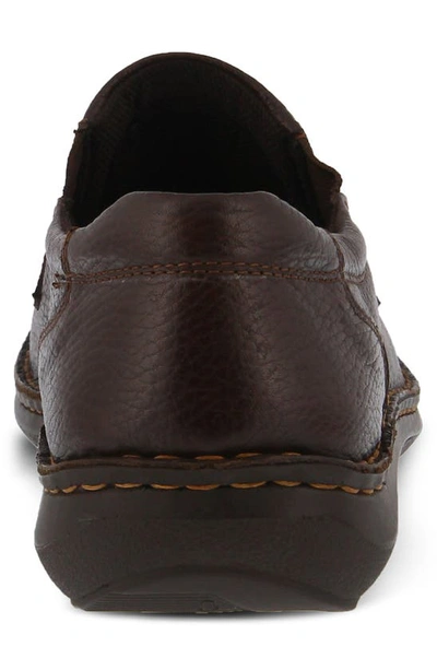 Spring Step Niccolo Moc Toe Loafer In Brown