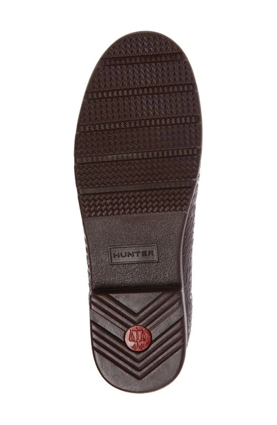 Shop Hunter Original Embossed Refined Tall Waterproof Rain Boot In Chestnut Crust