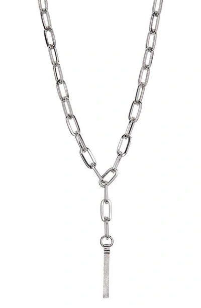 Shop Abound Paperclip Chain Y-necklace In Silver