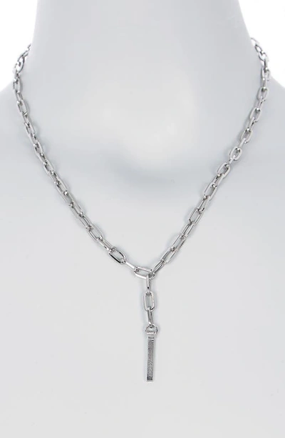 Shop Abound Paperclip Chain Y-necklace In Silver