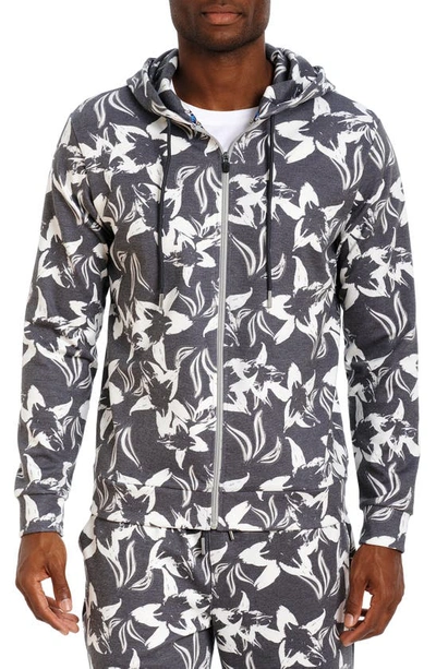Shop Robert Graham Bermuda Grass Stretch Zip-up Hoodie Jacket In Multi