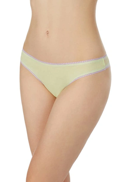 Shop On Gossamer 'hip-g' Mesh Thong In Kiwi