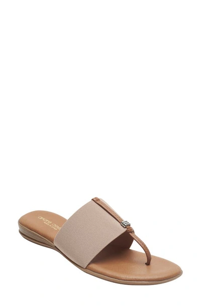 Shop Andre Assous Nice Featherweights™ Slide Sandal In Ecru