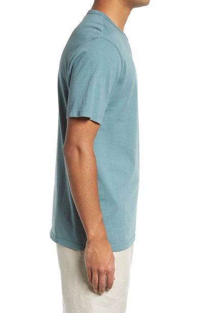 Shop Vince Solid T-shirt In Washed Sea Route
