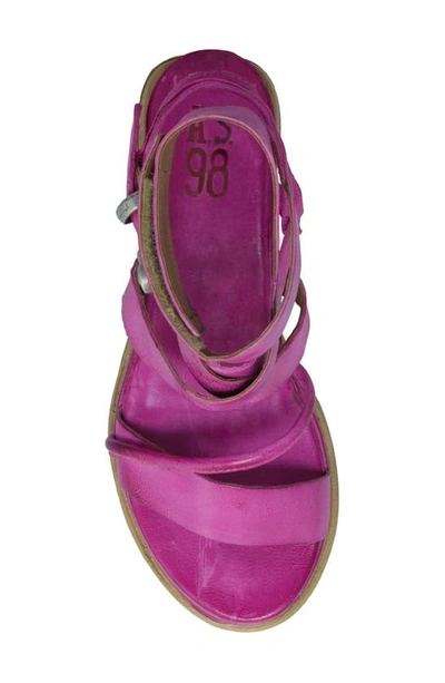 Shop As98 Labo Platform Sandal In Fuchsia