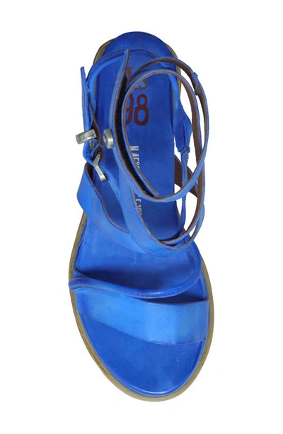 Shop A.s.98 Labo Platform Sandal In Cobalt