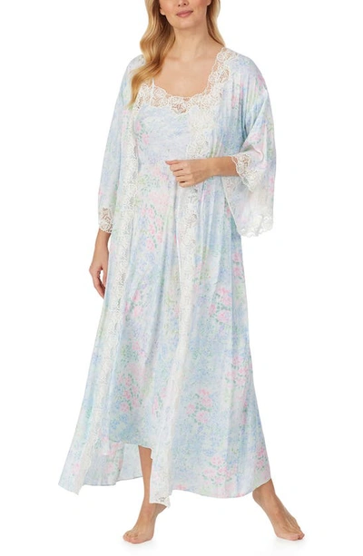 Shop Eileen West Ballet Satin Robe In Watercolor