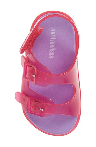 Shop Mini Melissa Buckle Strap Sandal In Pink/ Lilac