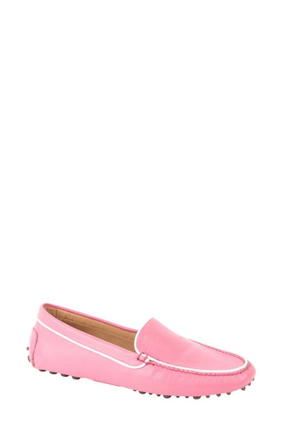 Shop Patricia Green Jill Piped Driving Shoe In Hot Pink