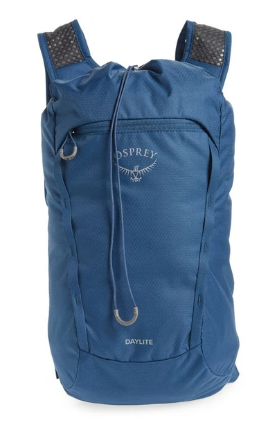 Shop Osprey Daylite Cinch Backpack In Wave Blue