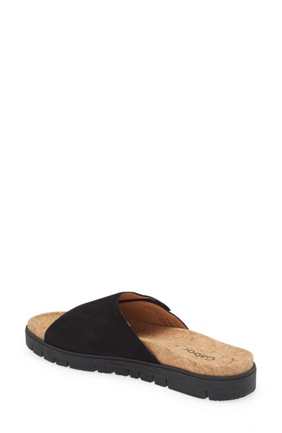Gabor Slide Slide Sandal In Black