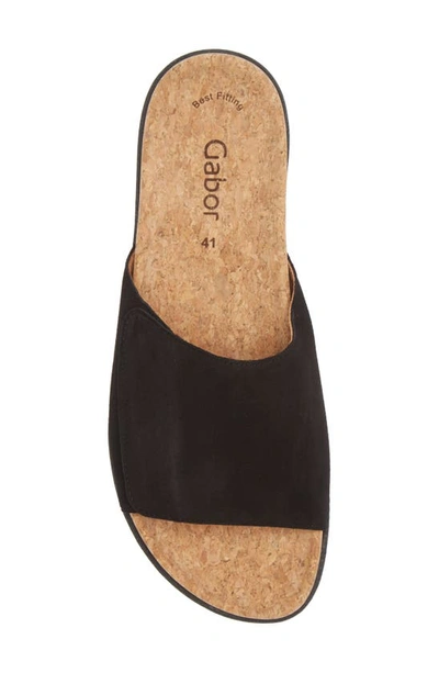 Gabor Slide Slide Sandal In Black