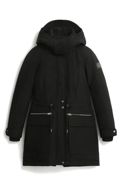 Shop Woolrich Chena Wind & Water Resistant Down Parka In Black