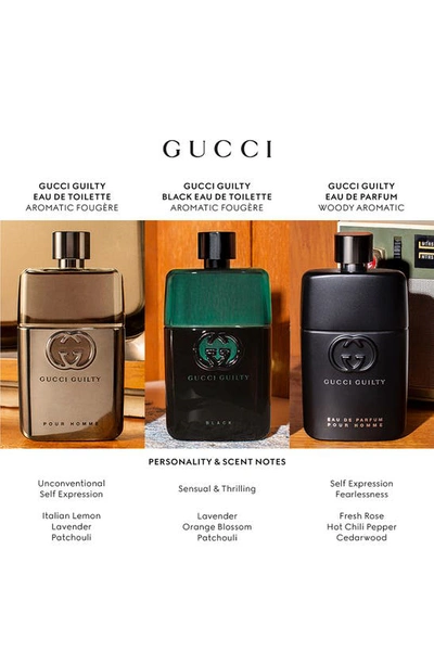 Gucci Guilty Eau De Parfum Pour Homme 1.6 oz / 50 ml Eau De Parfum Spray In  Black | ModeSens