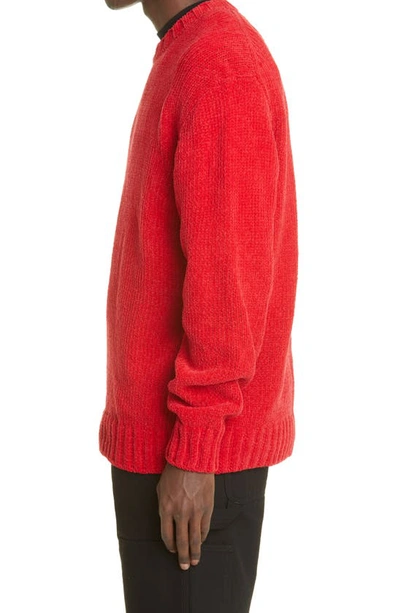 Shop Undercover Oversize Crewneck Sweater In Red