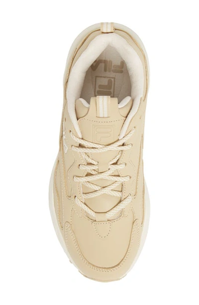 Shop Fila Ray Tracer Sneaker In Beige/ White