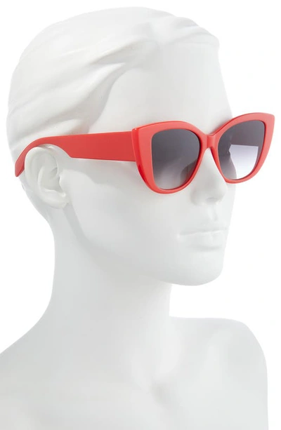 Shop Alexander Mcqueen 54mm Cat Eye Sunglasses In Red