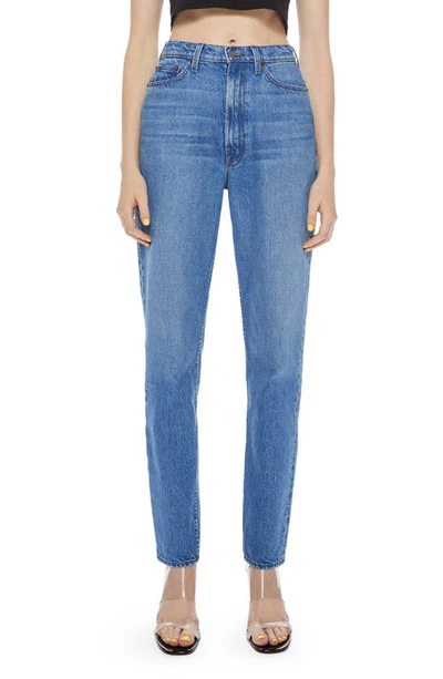 Shop Mother Snacks! High Waist Twizzy Skimp Tapered Straight Leg Jeans In Delicious Memories