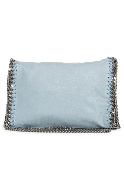 Shop Stella Mccartney Mini Falabella Faux Leather Tote In Dusty Blue