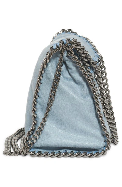 Shop Stella Mccartney Mini Falabella Faux Leather Tote In Dusty Blue