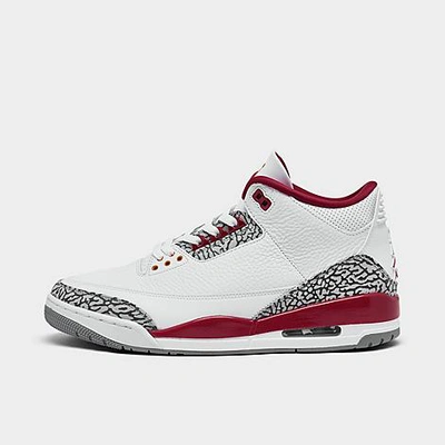 Shop Nike Jordan Air Retro 3 Basketball Shoes In White/light Curry/cardinal Red/cement Grey