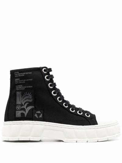 Shop Viron Patch-detail High-top Sneakers In Black
