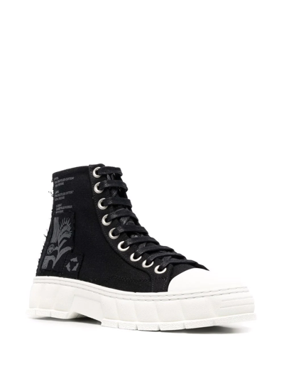 Shop Viron Patch-detail High-top Sneakers In Black