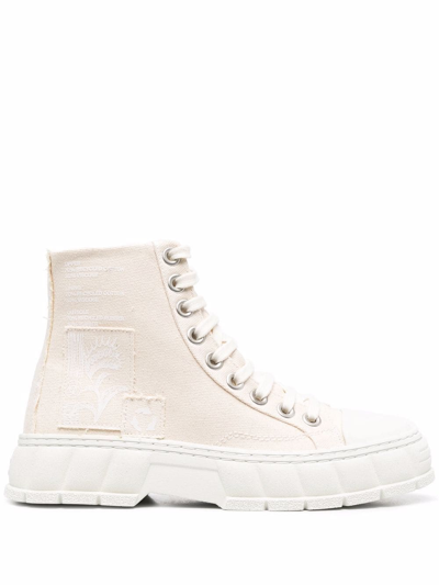 Viron Patch-detail High-top Sneakers In Neutrals