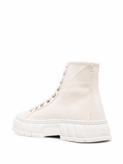 Viron Patch-detail High-top Sneakers In Neutrals