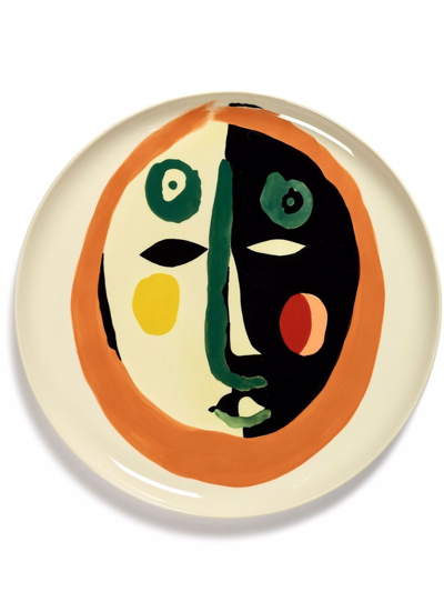 Shop Serax Feast Face 1 Extra Small Plate In Multicolour