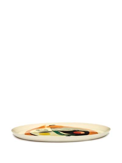 Shop Serax X Feast Face 1 Serving Plate In Multicolour