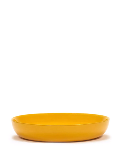 Shop Serax Feast Swirl-dots High Plate (22cm) In Yellow